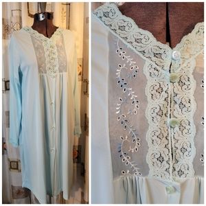 Vintage Blue Robe/Housecoat